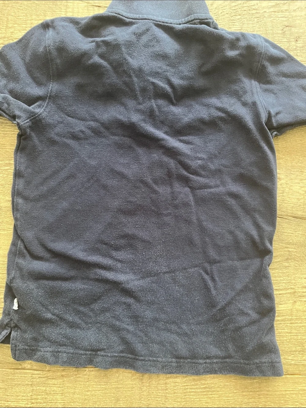GAP Navy Short Sleeve Polo with Button Placket for Kids